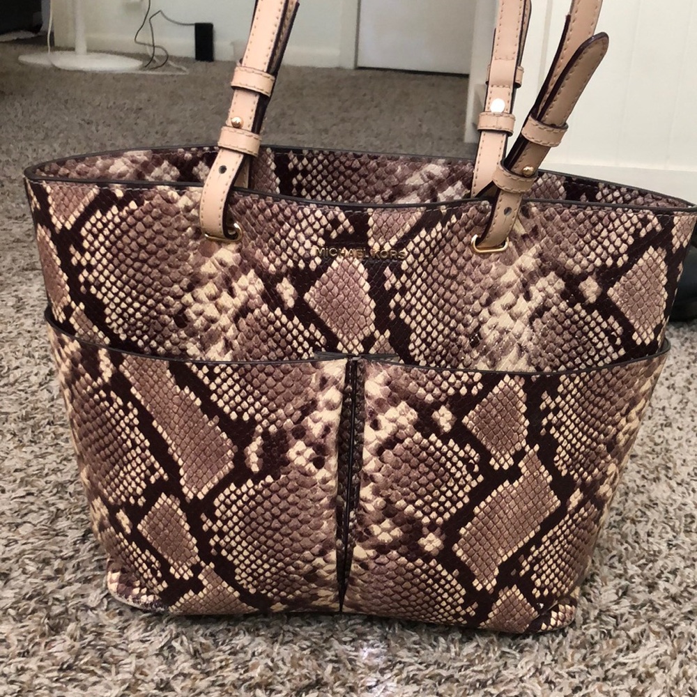Michael Kors Snakeskin Tote!